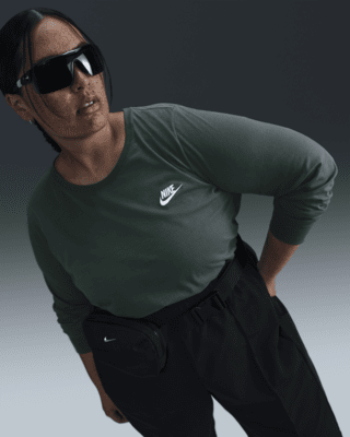 ★★Nike★★ Sportswear Oversized Long Sleeve Top W Sale IB1 Nike Sportswear Essential Women's Oversized Long-Sleeve T